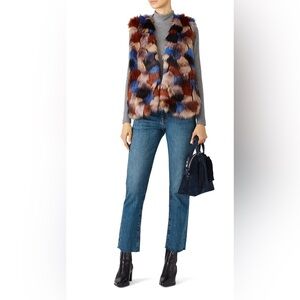 Waverly Grey Faux Fur Vest